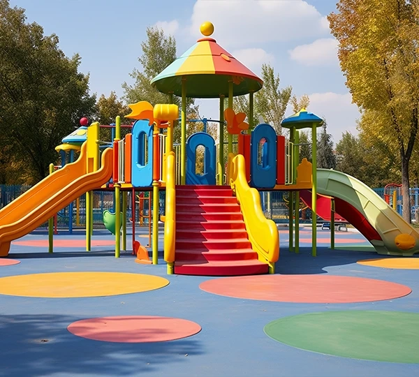 Детская игровая площадка в детском саду